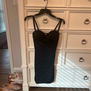 Women’s Large Black Support Bra Dress Shapewear